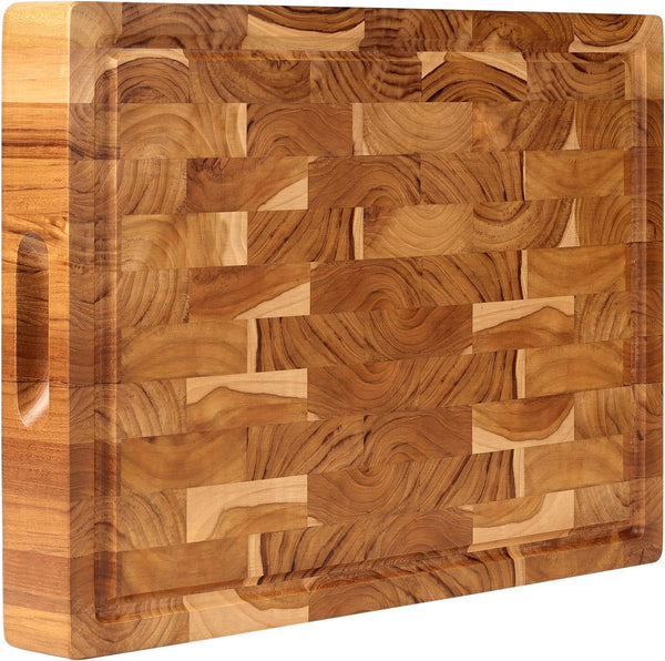 End Grain Teak Cutting Board